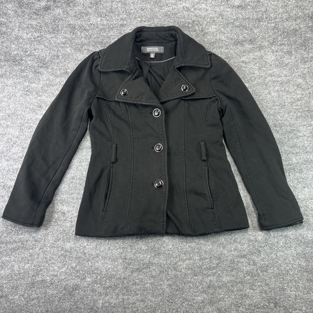 Kenneth Cole Reaction Women's Size Small Thick Knit Jacket Medium Black